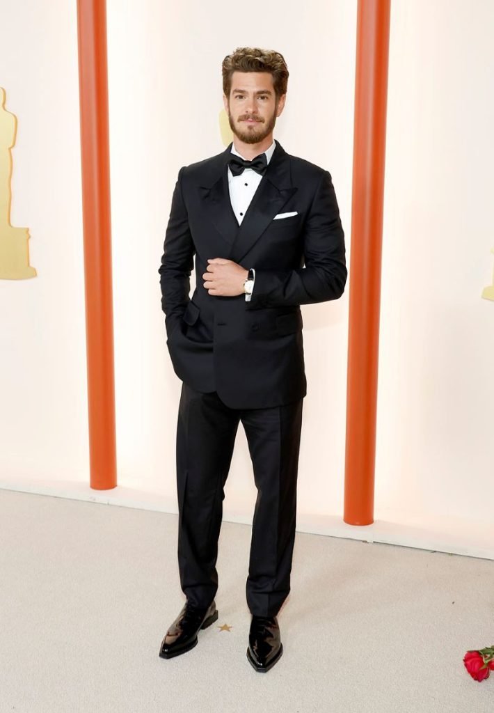 Andrew Garfield in Fendi and Omega Watch at Style Chronicles: The Most Memorable Moments from the Oscar 2023 Red Carpet